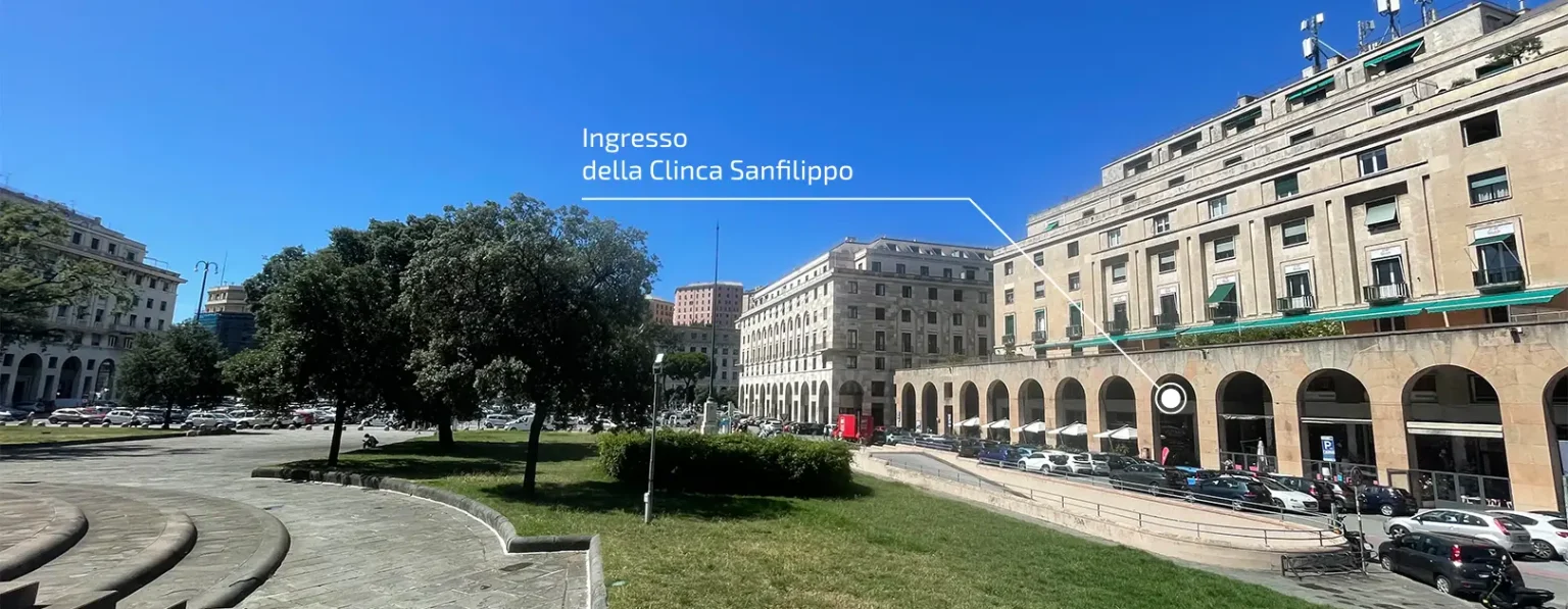 Piazza della Vittoria a Genova, dove si trova Clinica Sanfilippo