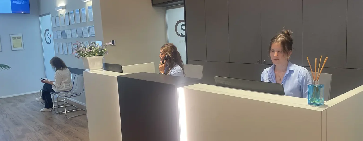 La reception di Clinica Sanfilippo a Genova